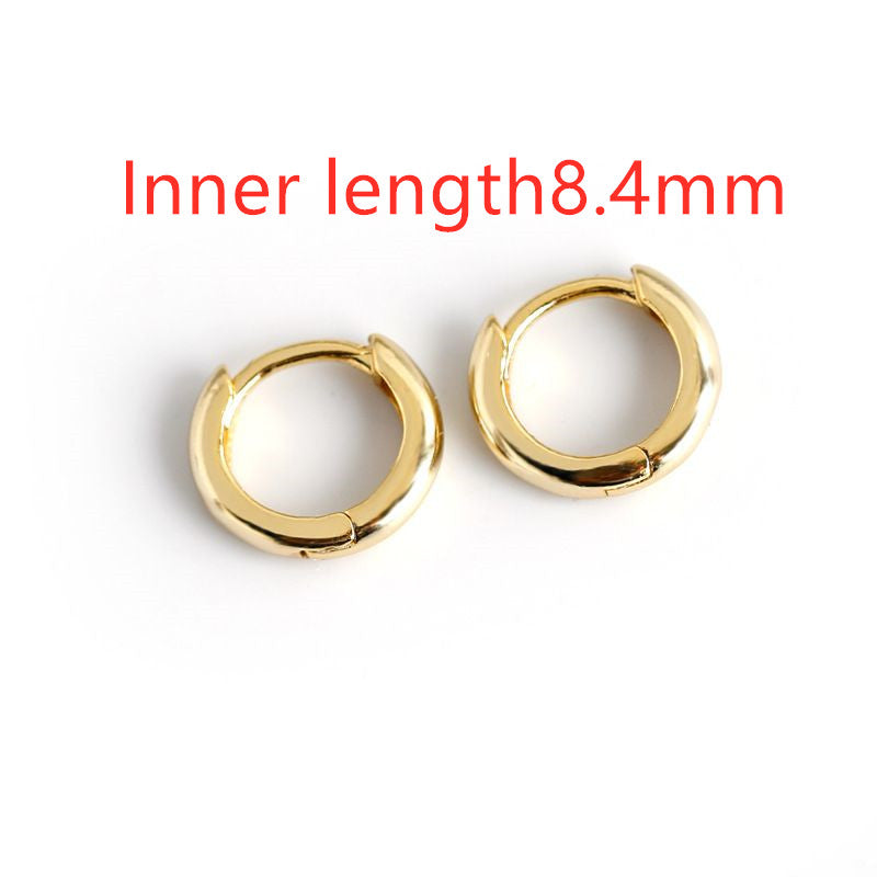 Round smooth earring