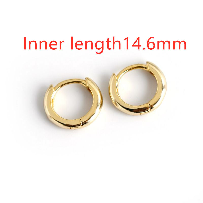 Round smooth earring