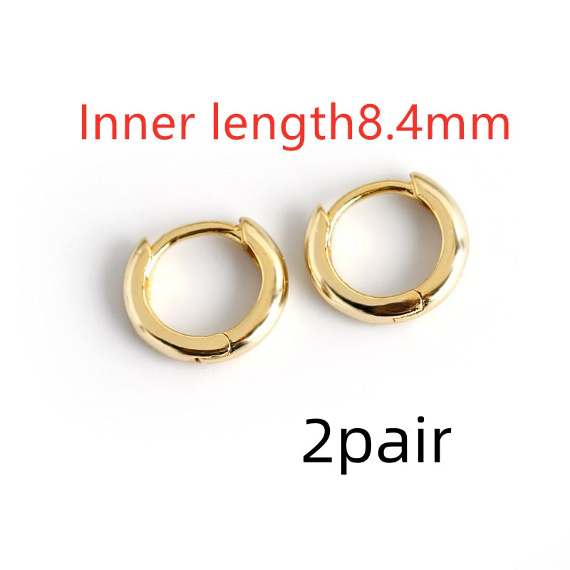 Round smooth earring