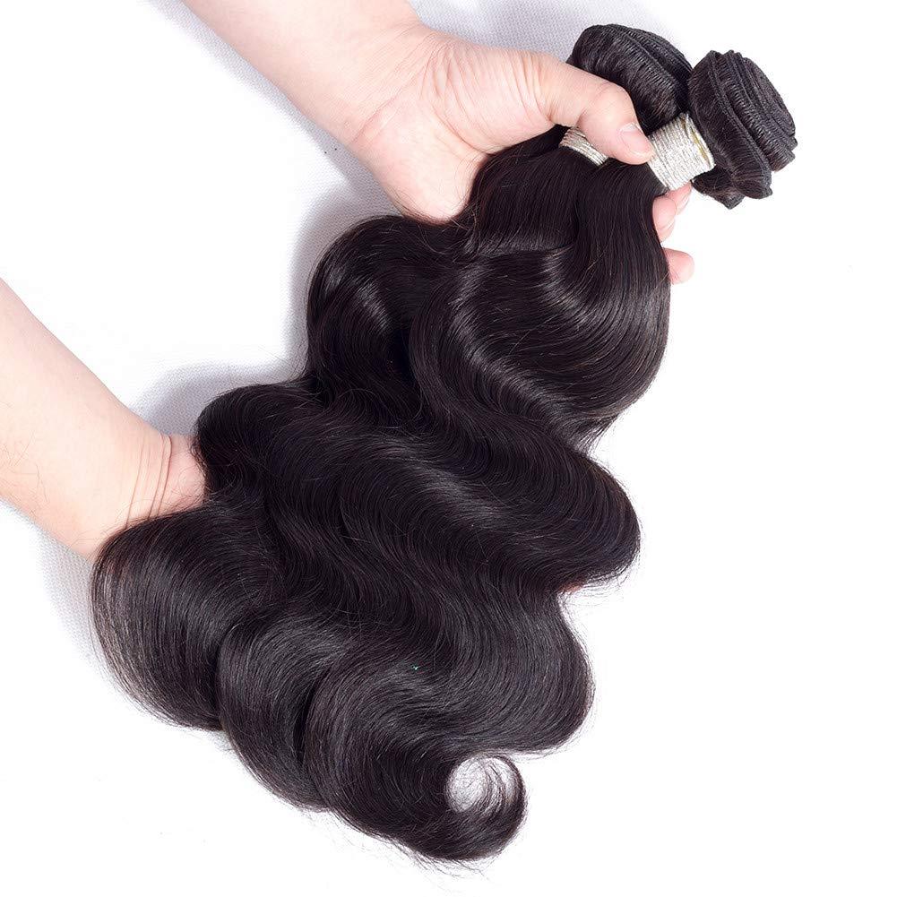 Human Hair Bundle Extensions Body Wave Natural Color