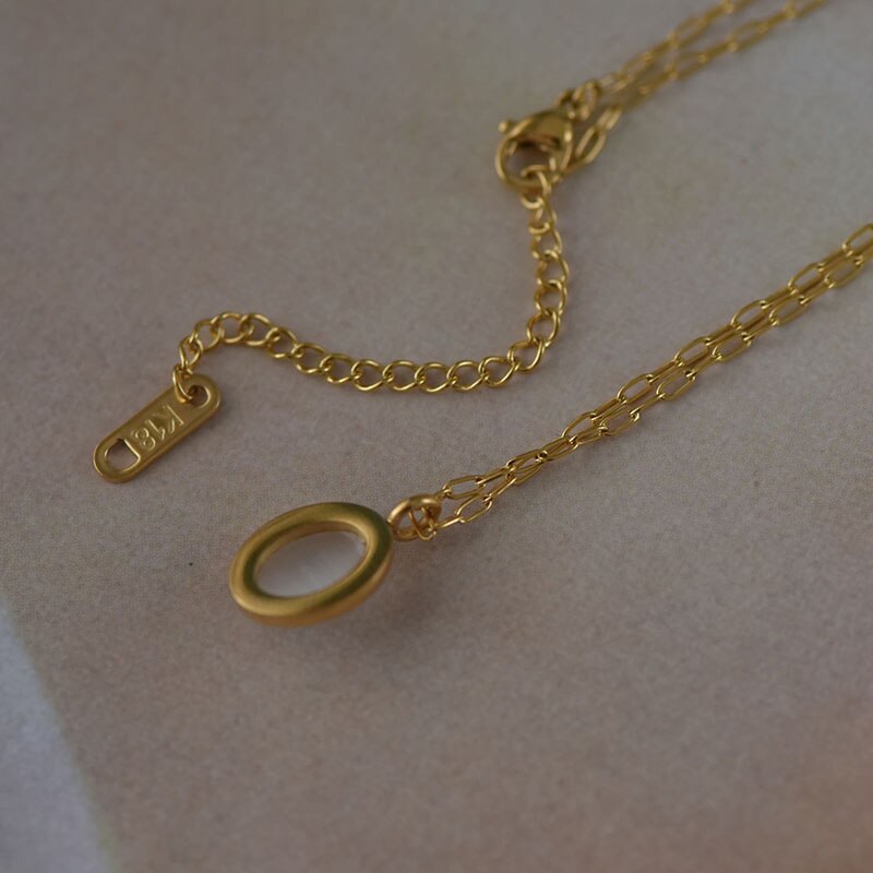 Titanium steel necklace female niche clavicle chain